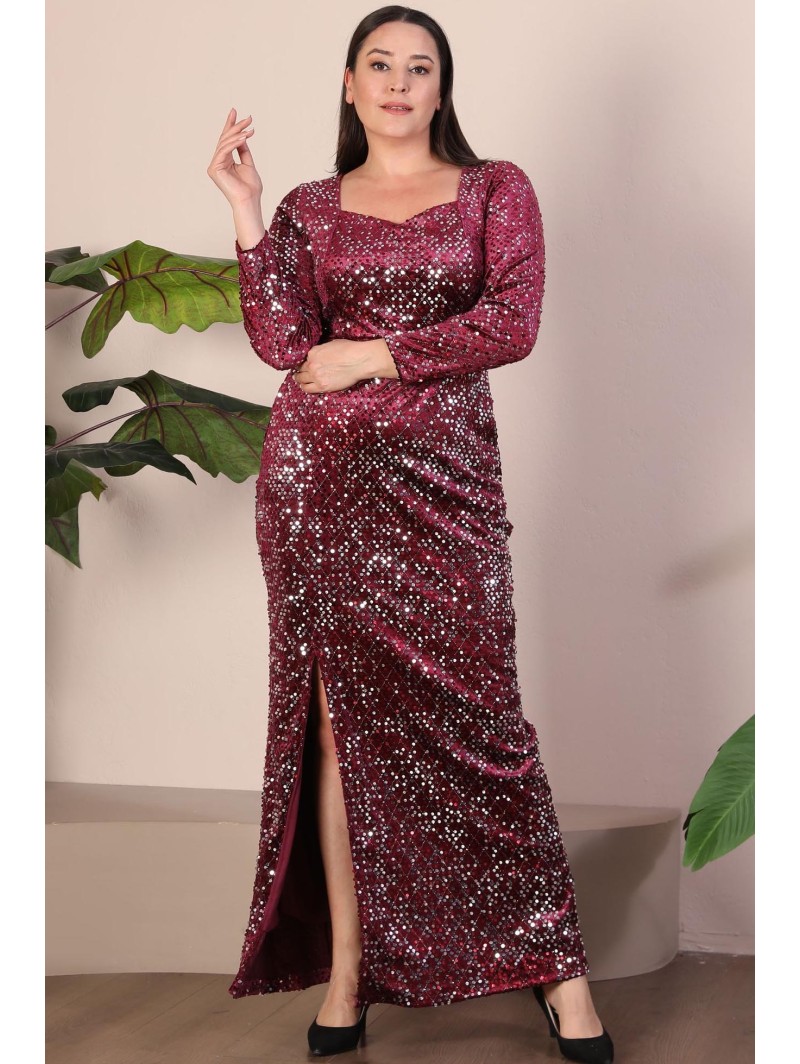 Длинное платье с чешуей