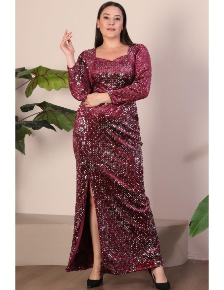 Длинное платье с чешуей