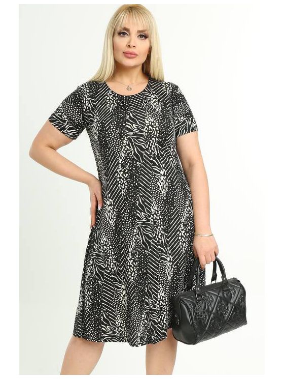 Suknelė trumpomis rankovėmis