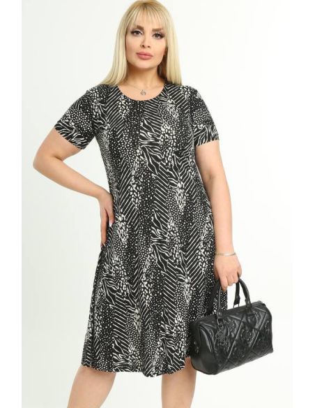 Suknelė trumpomis rankovėmis