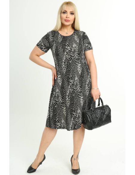 Suknelė trumpomis rankovėmis