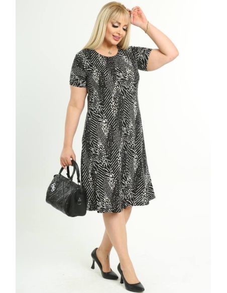 Suknelė trumpomis rankovėmis