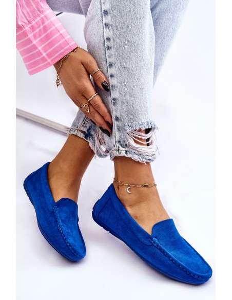 Women s Loafers Suede Blue Morreno