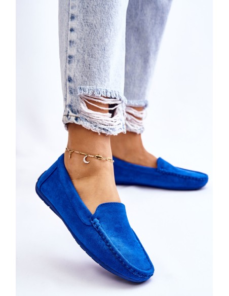 Women s Loafers Suede Blue Morreno