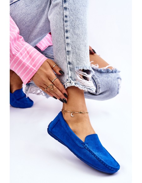 Women s Loafers Suede Blue Morreno