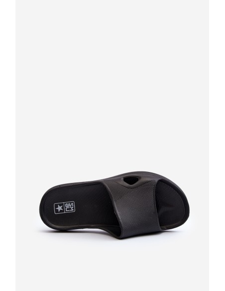 Klasikinės juodos moteriškos šlepetės Juniria