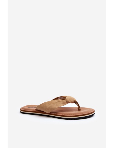 Women's Flip Flops Big Star LL274623 Beige