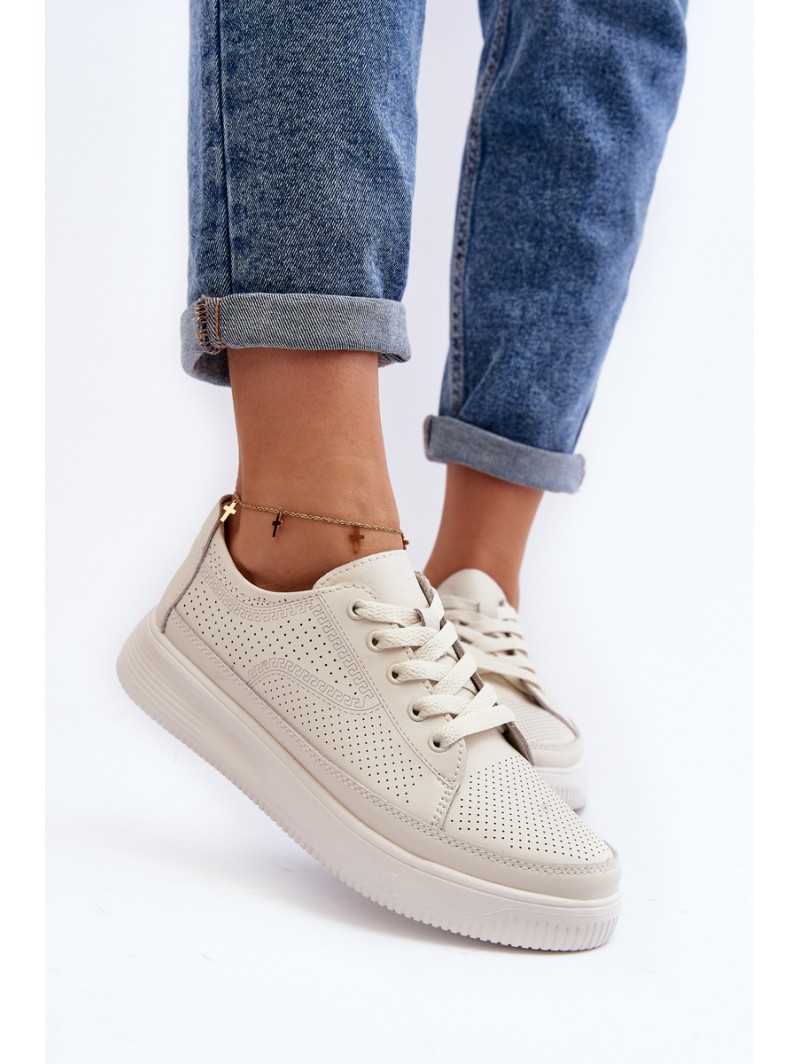 Women's Leather Sports Shoes Sneakers White Failla