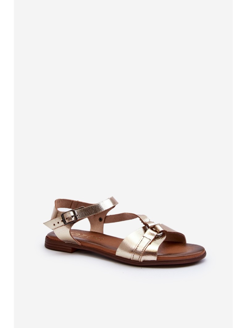 Zazoo 40182 Women's Leather Sandals Gold Zazoo 40182 Women's Leather Sandals Gold
