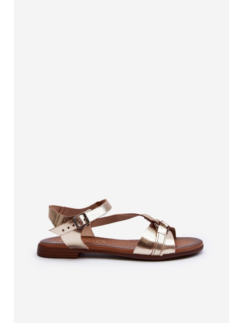Zazoo 40182 Women's Leather Sandals Gold Zazoo 40182 Women's Leather Sandals Gold