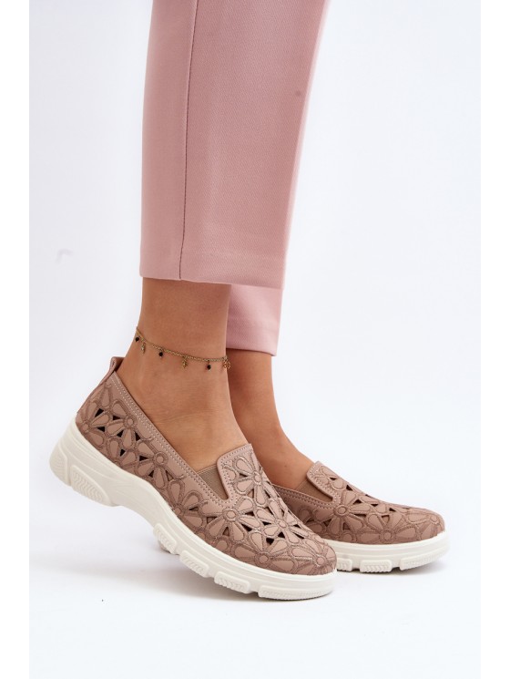 Pink Women's Cutout Loafers Emilei 2