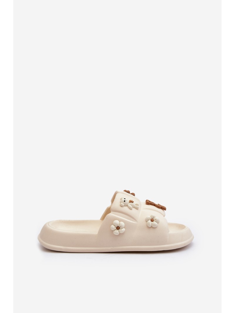 Women's Foam Sandals with Beige Decorations Cambrina Women's Foam Sandals with Beige Decorations Cambrina