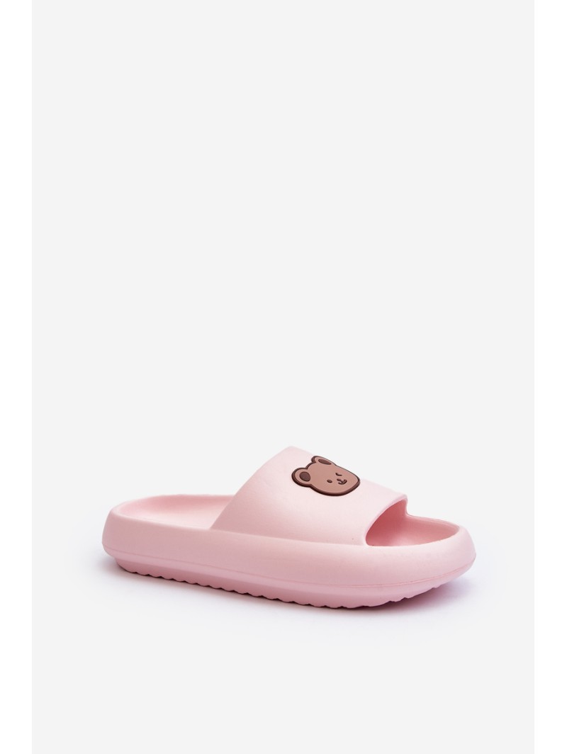 Light Women's Foam Flip-Flops With Teddy Bear Pink Lia