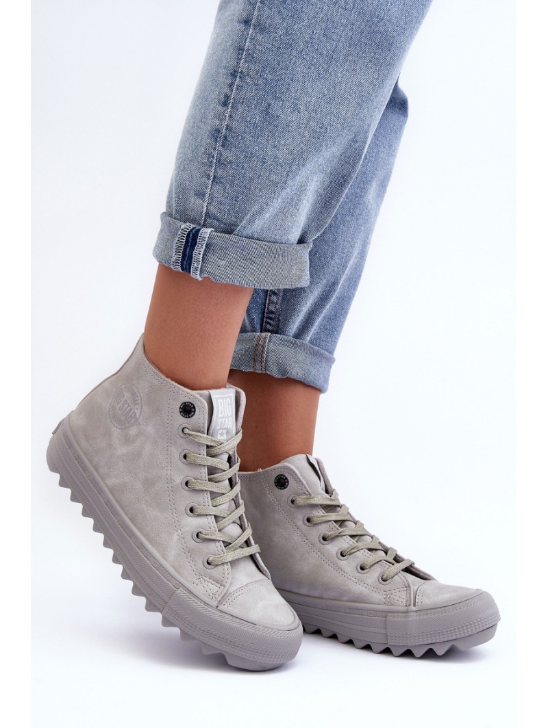 Women's Sneakers Big Star High Warm Grey GG274070