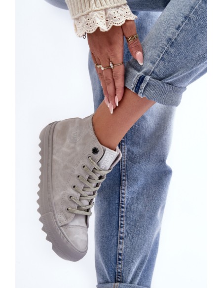 Women's Sneakers Big Star High Warm Grey GG274070