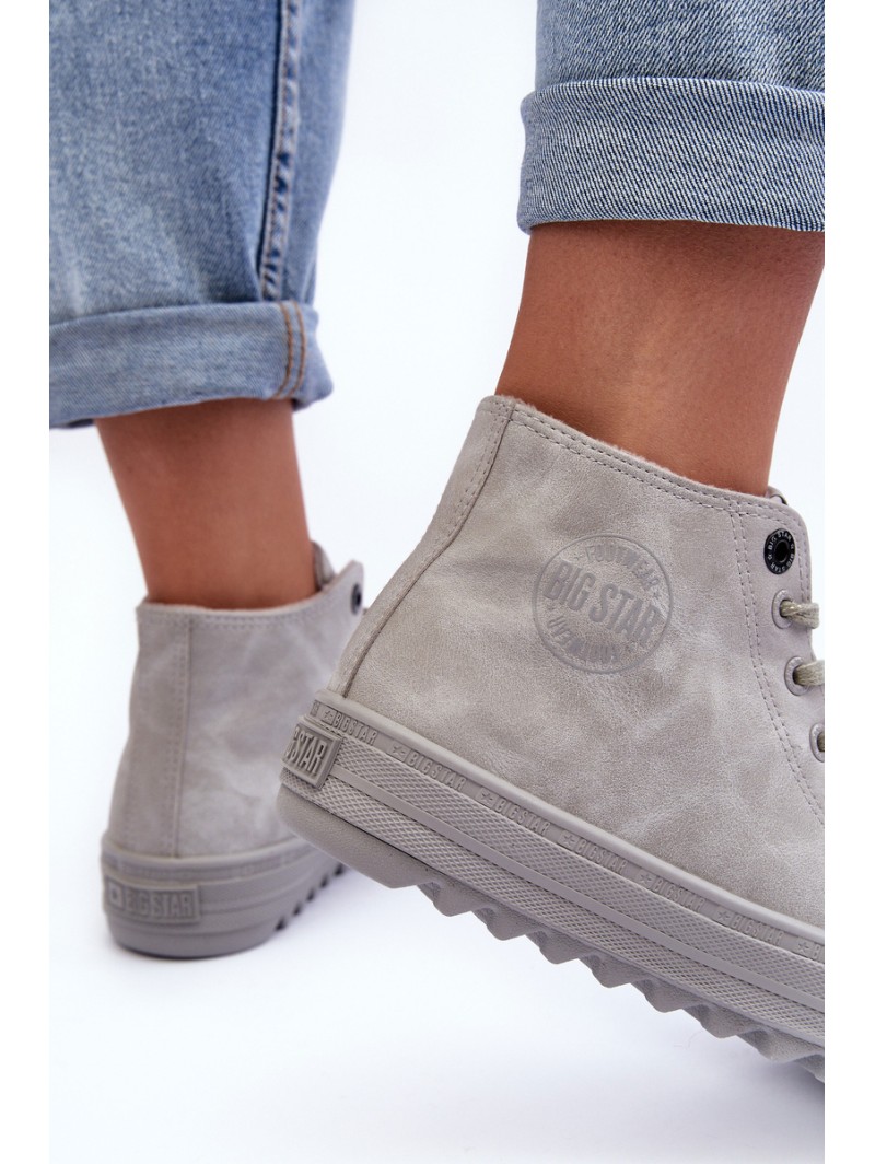 Women's Sneakers Big Star High Warm Grey GG274070