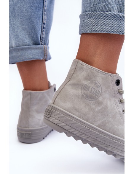 Women's Sneakers Big Star High Warm Grey GG274070