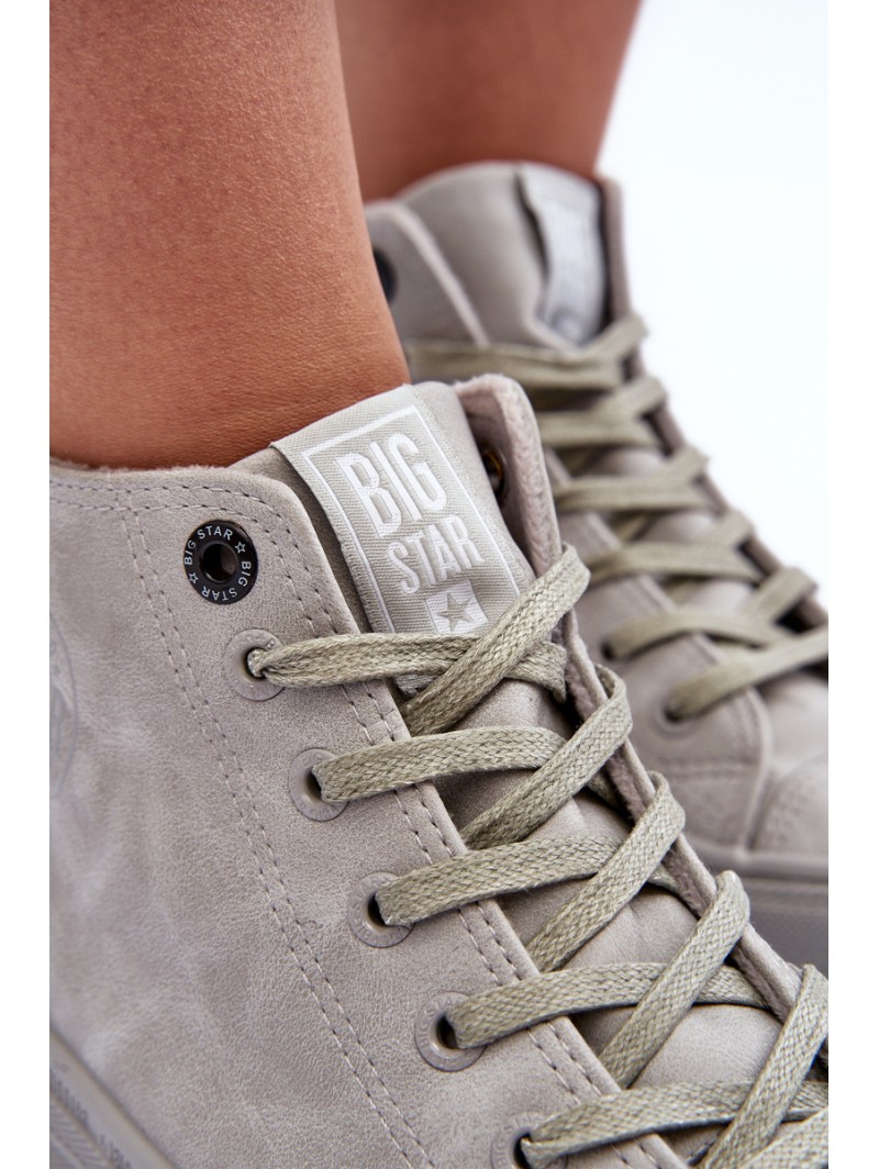 Women's Sneakers Big Star High Warm Grey GG274070