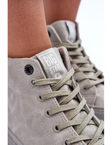 Women's Sneakers Big Star High Warm Grey GG274070