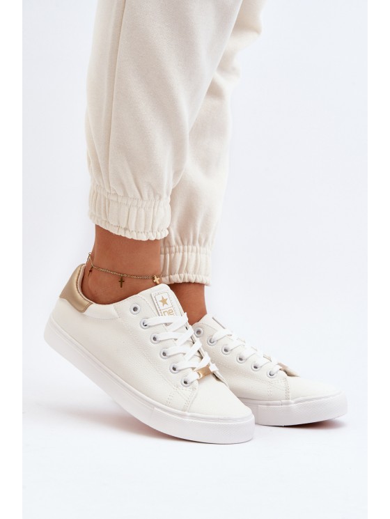 Women's sneakers made of eco leather white Tiraelle 2