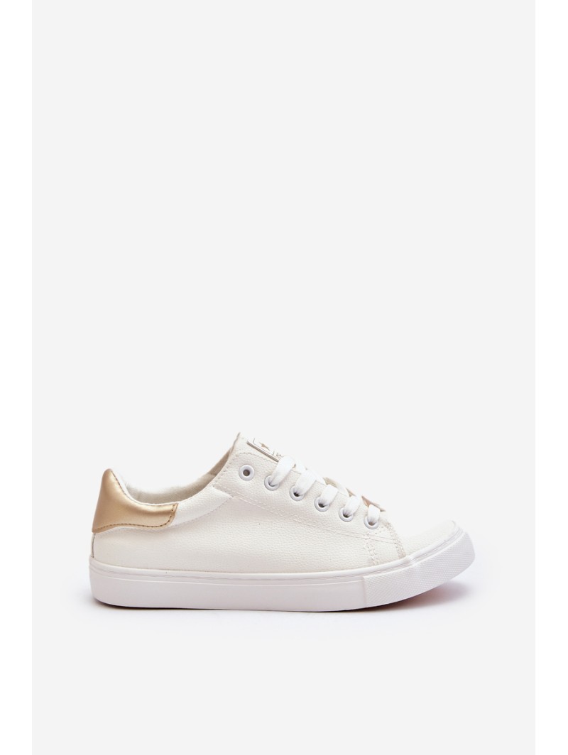 Women's sneakers made of eco leather white Tiraelle Women's sneakers made of eco leather white Tiraelle
