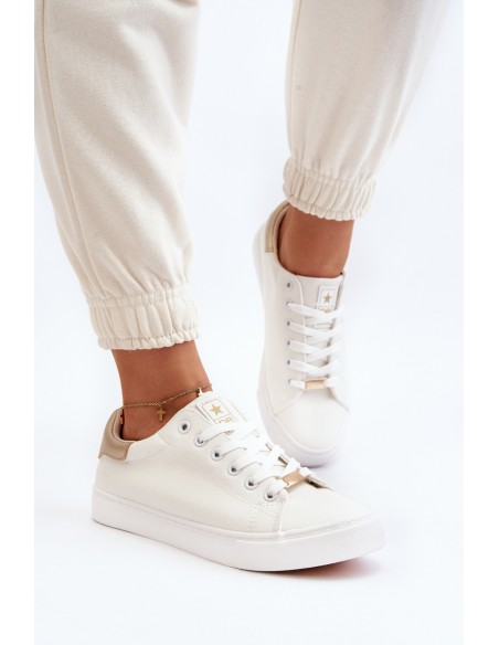 Women's sneakers made of eco leather white Tiraelle