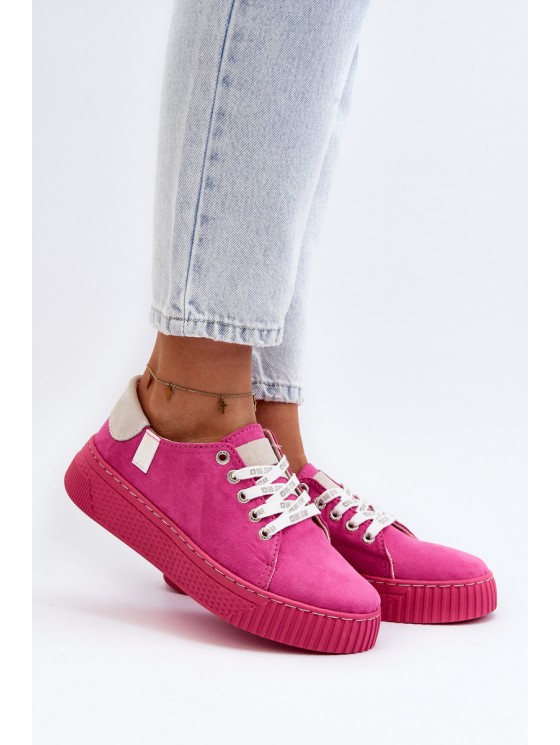 Women's sneakers MEMORY FOAM SYSTEM BIG STAR NN276004 Fuchsia 2