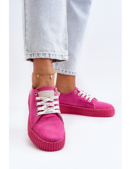 Women's sneakers MEMORY FOAM SYSTEM BIG STAR NN276004 Fuchsia