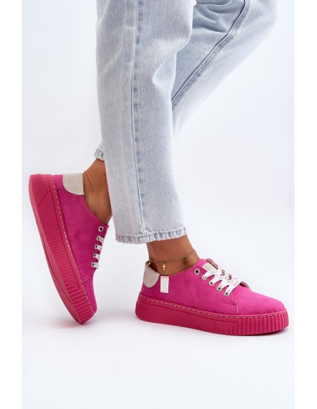 Women's sneakers MEMORY FOAM SYSTEM BIG STAR NN276004 Fuchsia