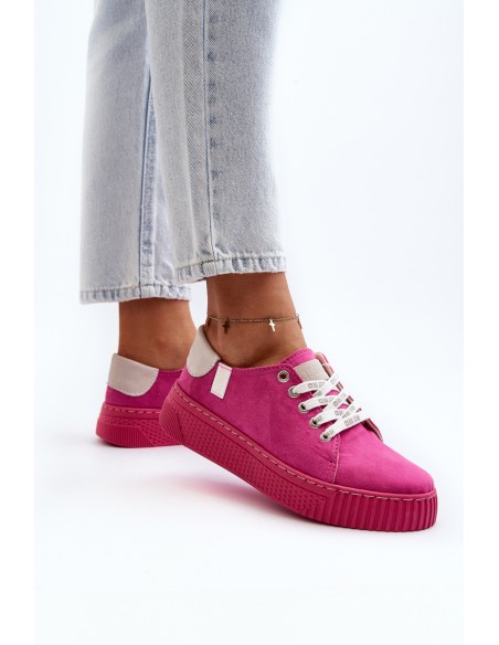 Women's sneakers MEMORY FOAM SYSTEM BIG STAR NN276004 Fuchsia