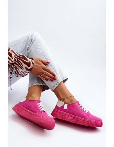 Women's sneakers MEMORY FOAM SYSTEM BIG STAR NN276004 Fuchsia