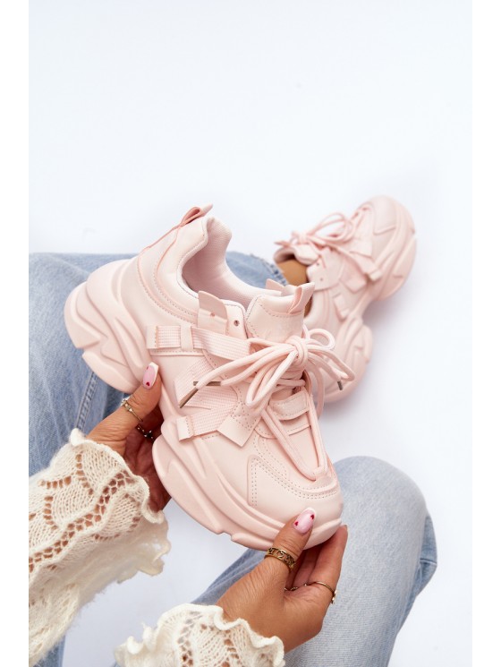 Women's sneakers on a chunky sole pink Windamella 2