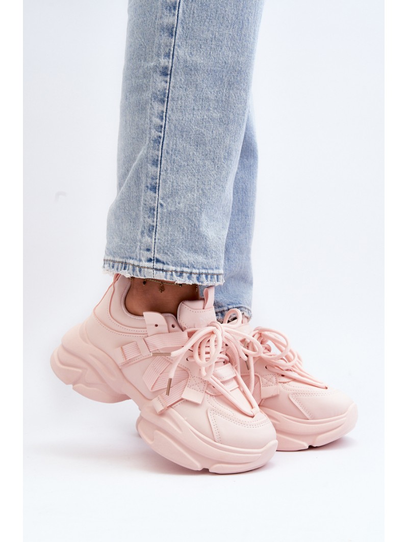 Women's sneakers on a chunky sole pink Windamella Women's sneakers on a chunky sole pink Windamella
