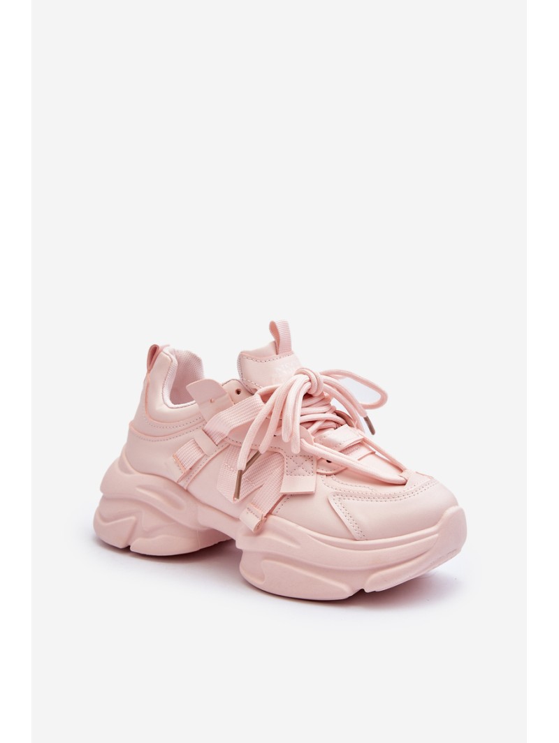 Women's sneakers on a chunky sole pink Windamella Women's sneakers on a chunky sole pink Windamella
