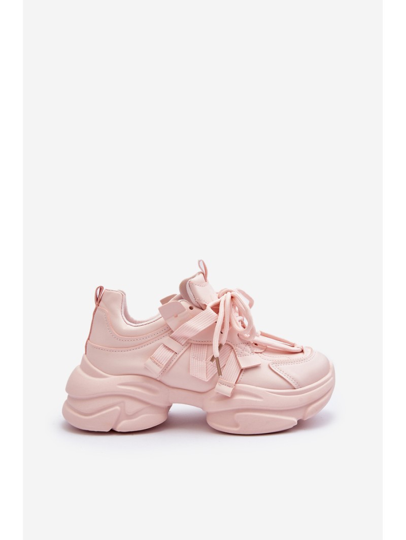 Women's sneakers on a chunky sole pink Windamella Women's sneakers on a chunky sole pink Windamella