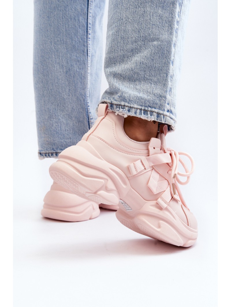 Women's sneakers on a chunky sole pink Windamella Women's sneakers on a chunky sole pink Windamella
