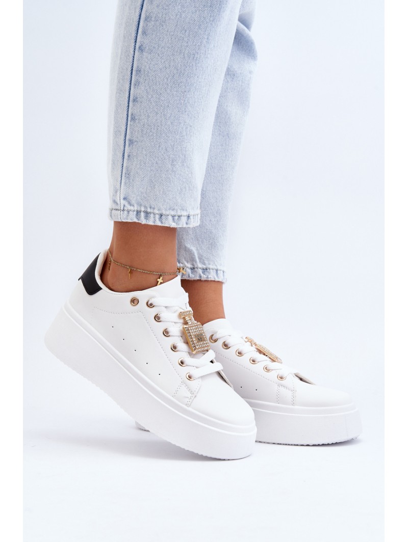 Women's Sneakers with Embellishment White Celedria
