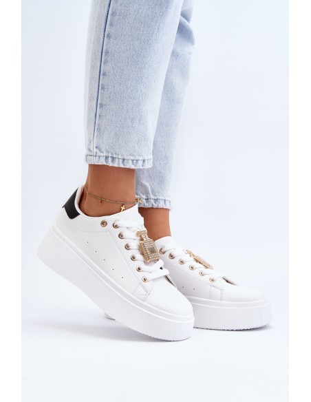 Women's Sneakers with Embellishment White Celedria