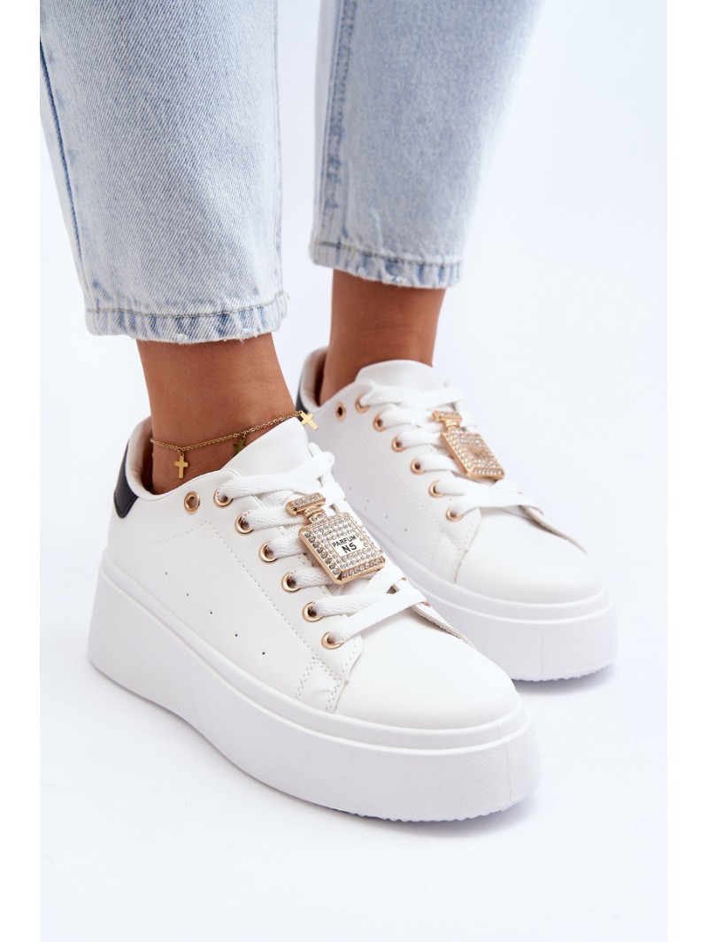 Women's Sneakers with Embellishment White Celedria
