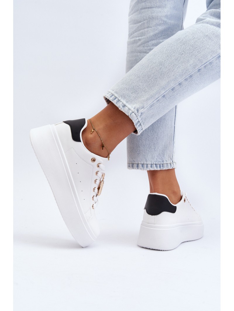 Women's Sneakers with Embellishment White Celedria