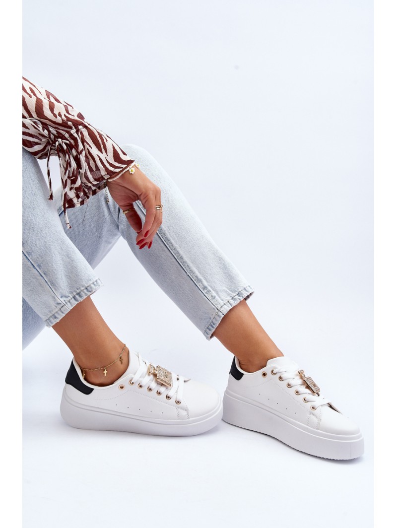 Women's Sneakers with Embellishment White Celedria