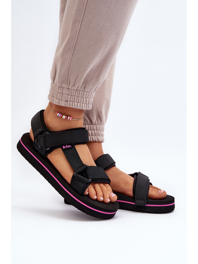 Women's Platform Sandals by Lee Cooper LCW-24-05-2751L Black Women's Platform Sandals by Lee Cooper LCW-24-05-2751L Black