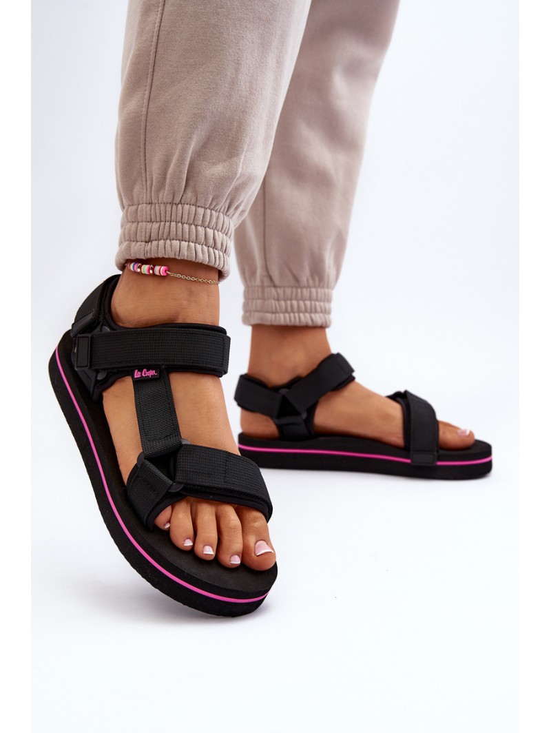 Women's Platform Sandals by Lee Cooper LCW-24-05-2751L Black Women's Platform Sandals by Lee Cooper LCW-24-05-2751L Black