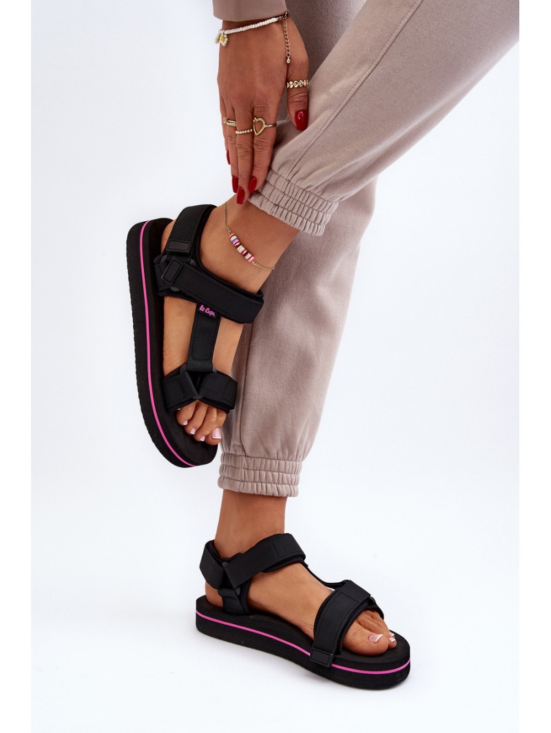 Women's Platform Sandals by Lee Cooper LCW-24-05-2751L Black Women's Platform Sandals by Lee Cooper LCW-24-05-2751L Black