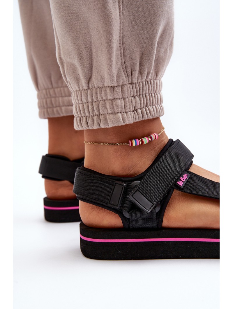 Women's Platform Sandals by Lee Cooper LCW-24-05-2751L Black Women's Platform Sandals by Lee Cooper LCW-24-05-2751L Black