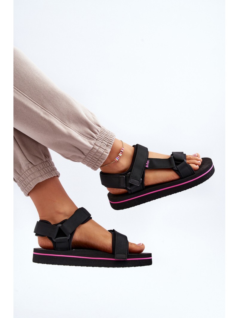 Women's Platform Sandals by Lee Cooper LCW-24-05-2751L Black Women's Platform Sandals by Lee Cooper LCW-24-05-2751L Black