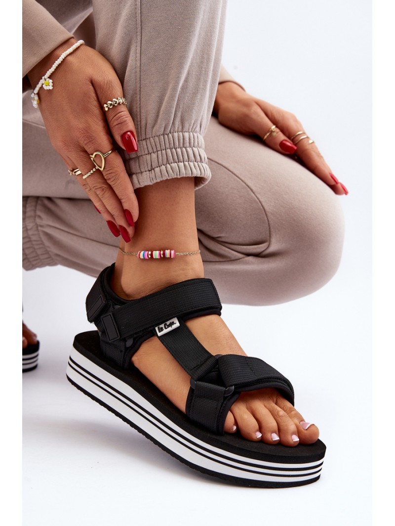 Women's Platform Sandals Lee Cooper LCW-24-05-2753L Black Women's Platform Sandals Lee Cooper LCW-24-05-2753L Black