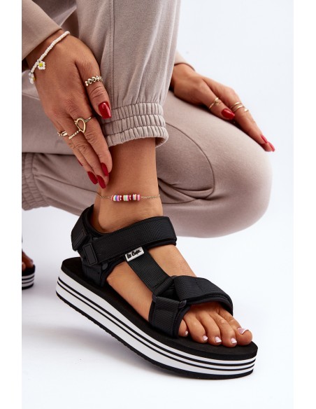 Women's Platform Sandals Lee Cooper LCW-24-05-2753L Black