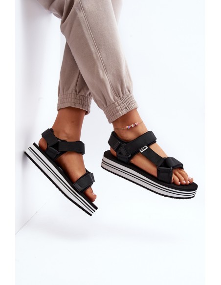 Women's Platform Sandals Lee Cooper LCW-24-05-2753L Black