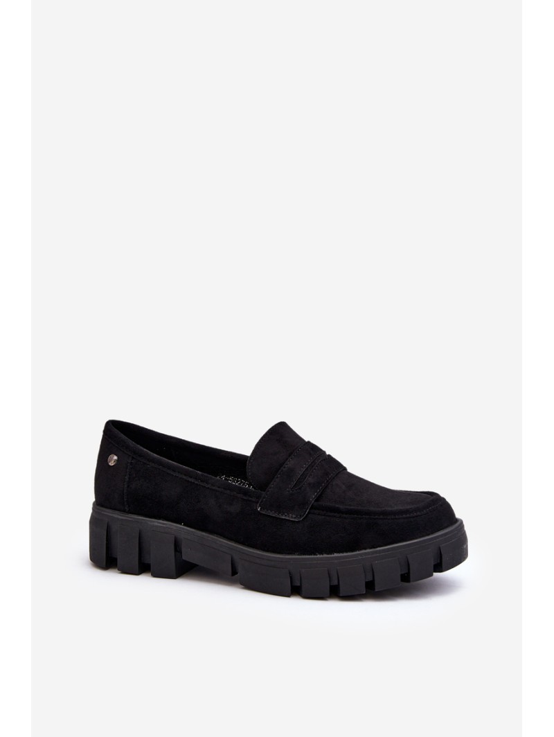 Women's Eco-Suede Moccasins Black Seravisa